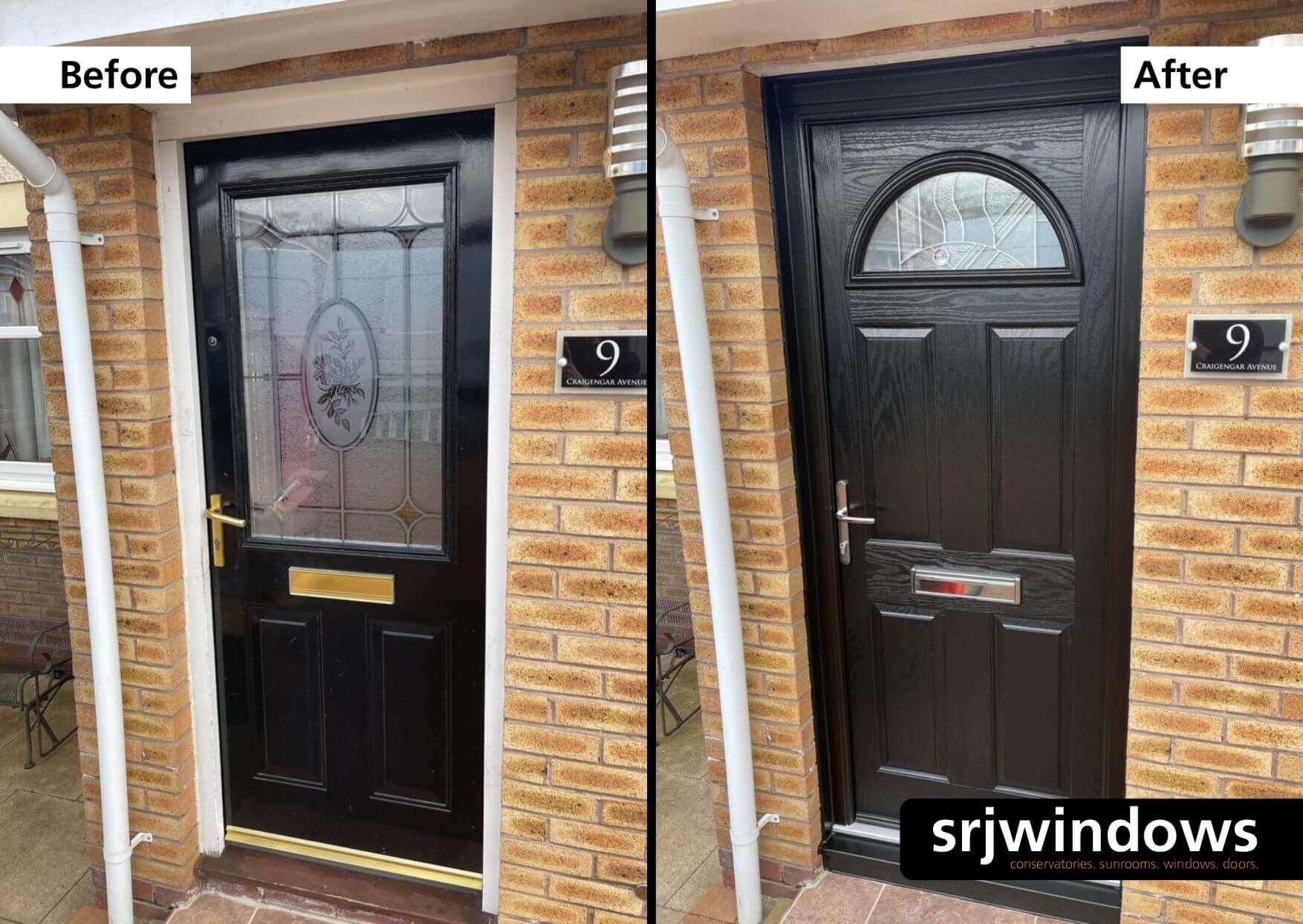 Black Composite Door Falkirk