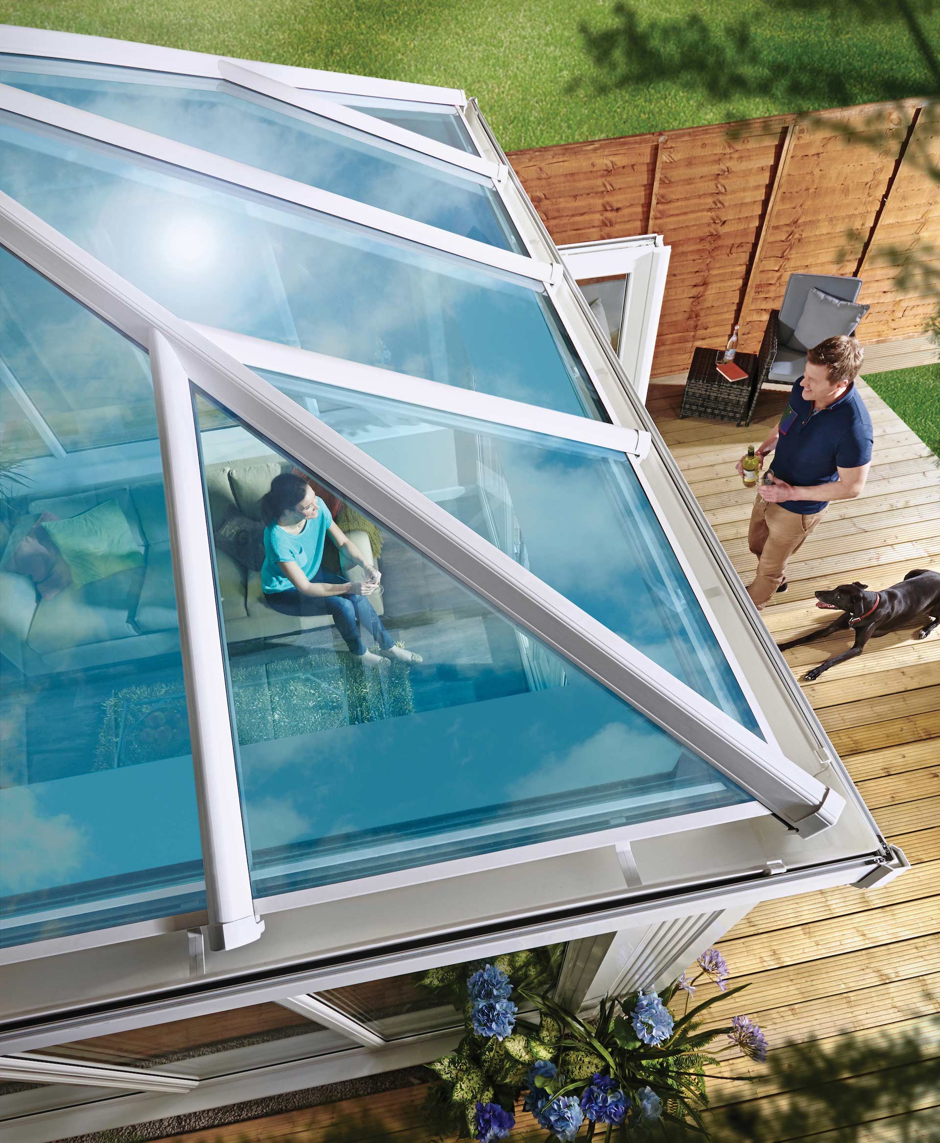 glass conservatory roof installation in dunblane