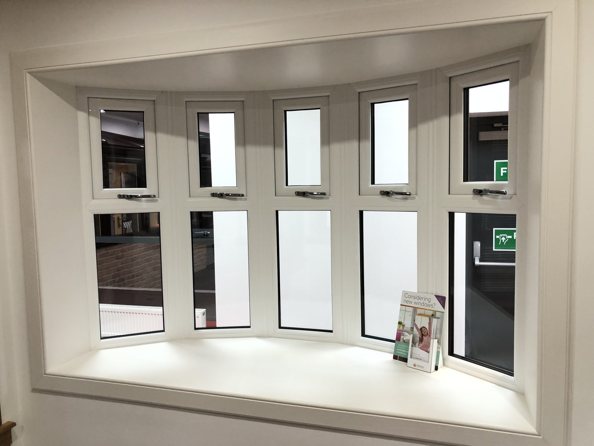 windows and glazing in showroom