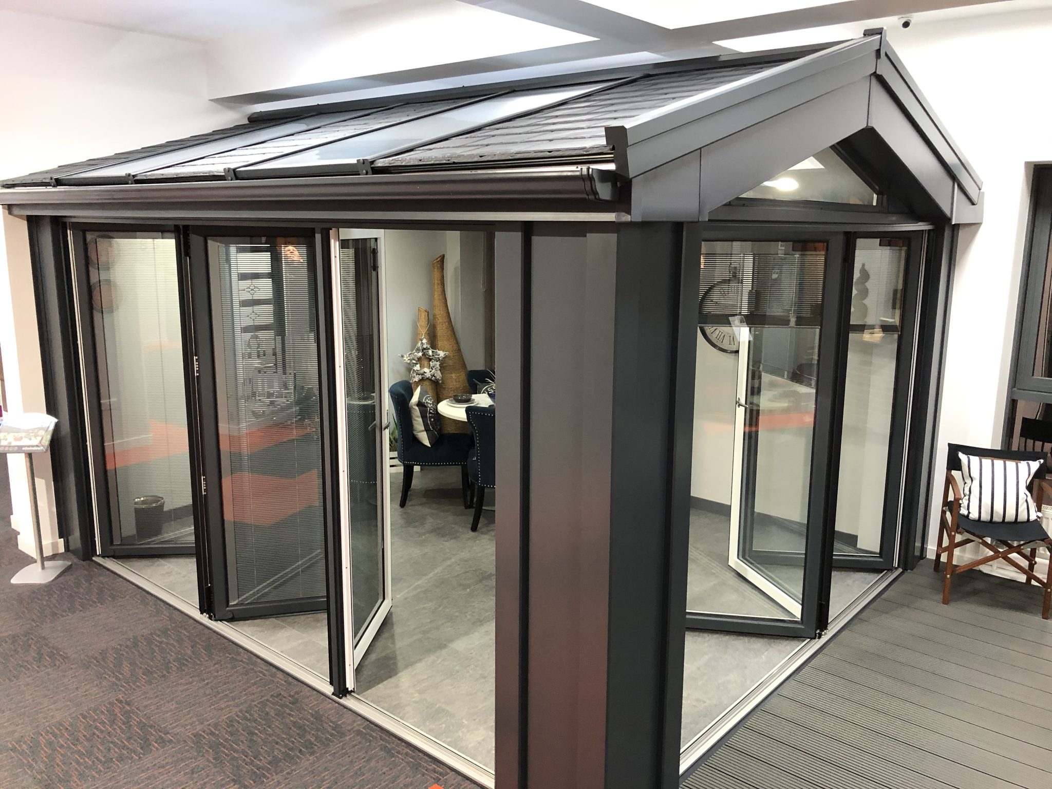 conservatories and extensions in showroom