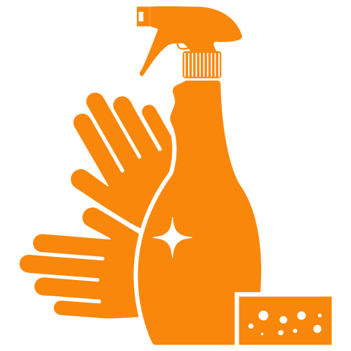 cleaning supplies for window icon