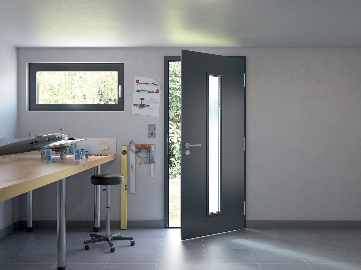 Aluminium front door dalgety bay