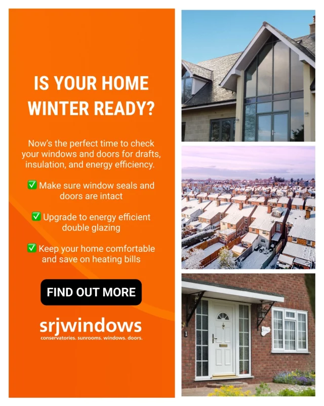 ❄️ Hello December! 

With cold weather now here, is your home ready? 

Now’s the perfect time to check your windows and doors for drafts, insulation, and energy efficiency. 

✅ Make sure window seals and doors are intact
✅ Upgrade to energy efficient double glazing
✅ Keep your home comfortable and save on heating bills

Need more advice? Visit our advice centre for expert tips to help maintain your home. 👇

https://www.srjwindows.com/advice-centre/