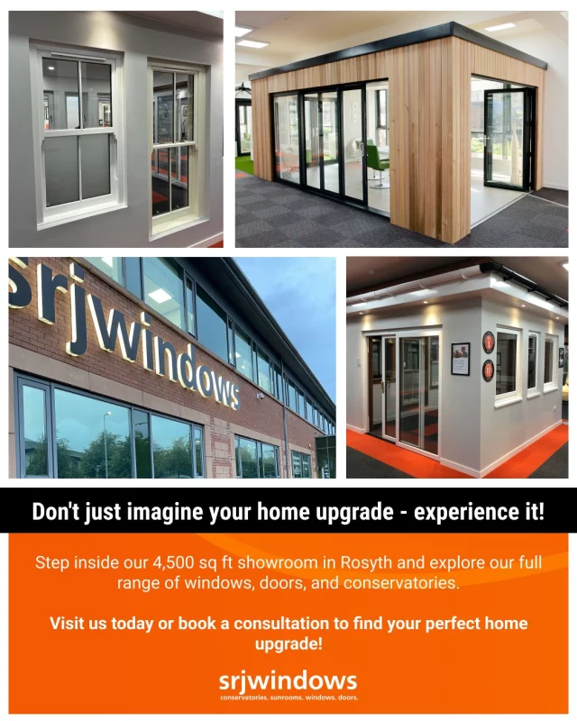 Don’t just imagine your home upgrade - experience it in the SRJ showroom. 🏠✨Step inside our 4,500 sq ft showroom in Rosyth and explore our full range of windows, doors, and conservatories.👀 Found an upgrade you love? See it, touch it, and feel it before you decide.If you have a question or want advice, our friendly experts are on hand to guide you every step of the way.📍 Macintosh House Innova Campus
Viking Way, Dunfermline
KY11 2UUVisit us today or book a consultation to find your perfect home upgrade!https://www.srjwindows.com/double-glazing-showroom-fife/