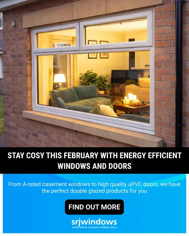 Stay cosy this February with energy efficient windows and doors 🪟🚪From A-rated casement windows to high quality uPVC doors, we have the perfect double glazed products for you ✨With a wide range to choose from, we guarantee that you will stay warm this winter with SRJ Windows 🧡Visit our website to explore our ranges today! 👇https://www.srjwindows.com/