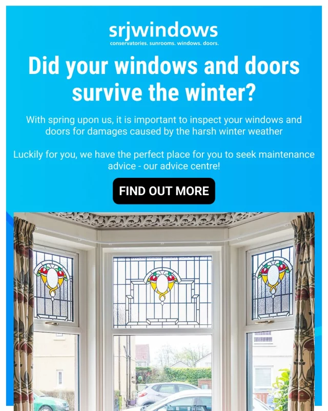 Did your windows and doors survive the winter? ❄️🥶With spring upon us, it is important to inspect your windows and doors for damages caused by the harsh winter weather 🌨️🌩️Luckily for you, we have the perfect place for you to seek maintenance advice - our advice centre 📖It is packed with all you need to know to ensure your windows and doors are perfoming to the highest of standards 🥇Visit our advice centre today and give your home a thorough spring health check ❤️‍🩹https://www.srjwindows.com/advice-centre/#windows #doors #springhealthcheck #advice #srjwindows