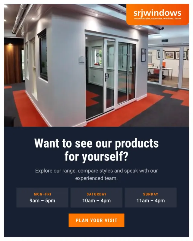 Choosing new windows and doors is easier when you can see the options for yourself.

Visit our showroom to explore our range, compare styles and speak with our experienced team about your next home improvement project.

Plan your visit 👇
https://www.srjwindows.com/contact-us/

#Showroom #HomeImprovement #SRJWindows