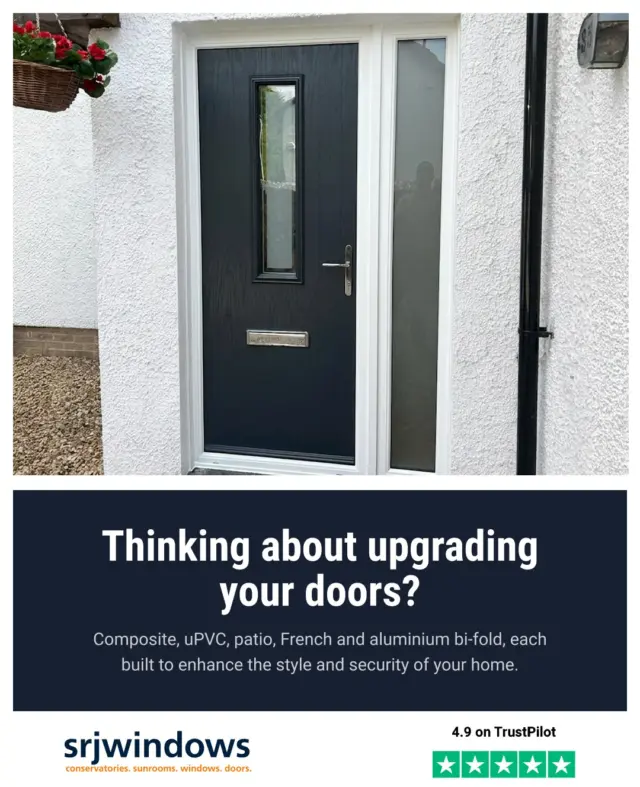 Thinking about upgrading your front door or patio doors? A new door can transform how your home looks, feels and performs all year round.

Our range includes composite doors, uPVC doors, patio doors, French doors and aluminium bi-fold doors, each one built to enhance the style and security of your home.

Our team will guide you through the available options, helping you find the perfect fit for your home and your style.

Find out more about our range or get in touch with our team today 👇

https://www.srjwindows.com/doors/

#HomeImprovement #SRJWindows #Doors